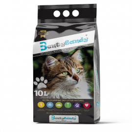 Premium ultra-absorbent bentonite mineral clumping cat litter 10L - Natural fragrance - BentySandy