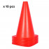 10 skittle cones Ht. 23 cm with square base 68 Gr "special sport" - D-Work