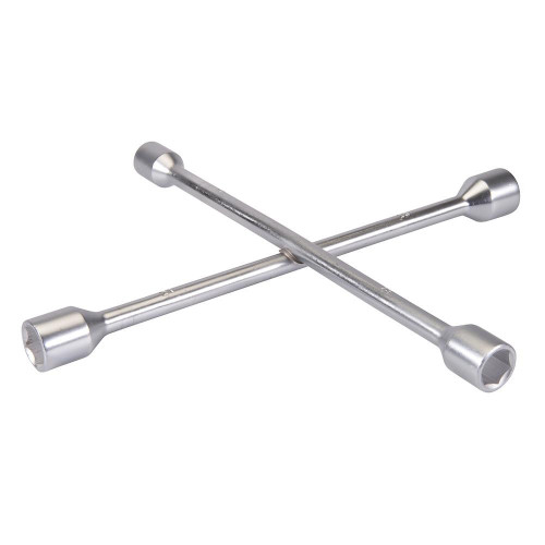 Clé en Croix 17, 19, 21 et 23 mm - Outils Polyvalents pour Mécanique - Précision et Efficacité - Silverline
