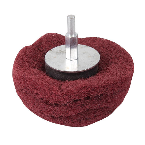 Dôme de Satinage 100 mm - Grain 240 - Finition Parfaite pour Bois et Métal - Silverline
