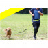 Guinzaglio da cintura per addestramento 25 mm x 1,9 M con assorbitore d'urto per cani - Animood