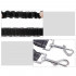 Reflective double leash 25 mm x 1 M + 2 x 50 cm with shock absorber and 360° tangle-free for dogs - Animood