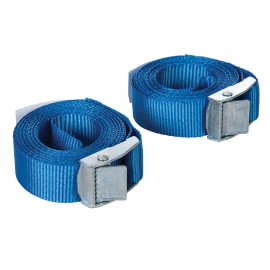 Sangles d'Arrimage avec Boucle à Came 2,5 m x 25 mm – Lot de 2 – Sécurisez Vos Charges Facilement - Silverline