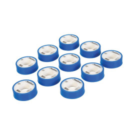 Rubans d'Étanchéité PTFE Blancs – Lot de 10 – 12 mm x 12 m, Résistants et Durables - Silverline
