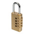 Cadenas à Combinaison en Laiton 4 Chiffres – Sécurisé et Pratique pour Vos Effets Personnels - Silverline
