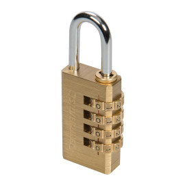 Cadenas à Combinaison en Laiton 4 Chiffres – Sécurisé et Pratique pour Vos Effets Personnels - Silverline
