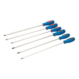 Tournevis Extra-Longs 6 pcs – Précision et Ergonomie – Outils Indispensables pour Bricoleurs - Silverline
