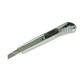 Cutter en Alliage d'Aluminium 9 mm - Lame Sécable, Précision et Durabilité - Silverline