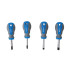 Tournevis Courts - Lot de 4 - Précision et Confort d'Utilisation - Silverline