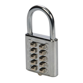 Cadenas à Combinaison 10 Chiffres 38 mm – Sécurisé et Pratique pour Vos Effets Personnels - Silverline