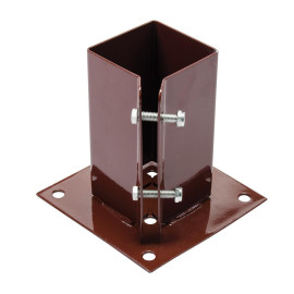 Support pour Poteau à Boulonner 75 x 75 mm - Résistant, Durable - Idéal pour Fixations Sécurisées - Fixman