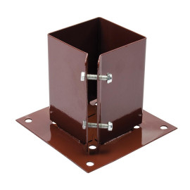Support pour Poteau à Boulonner 100 x 100 mm - Résistant, Durable - Idéal pour Fixation Sécurisée - Fixman