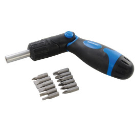 Tournevis à Cliquet Multi-Embout 3 Modes - Précision et Polyvalence - Outil Indispensable - Silverline