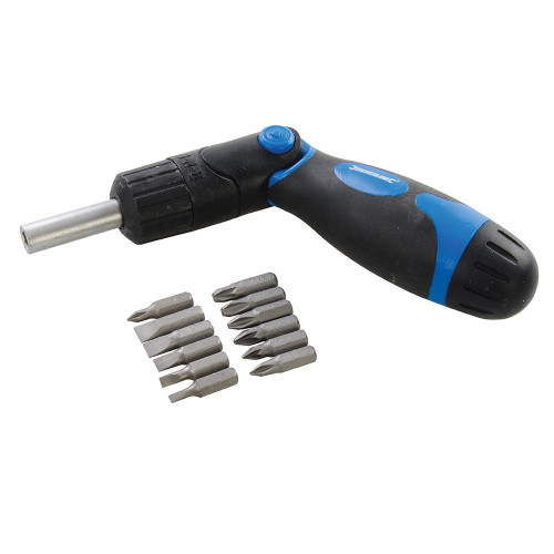 Tournevis à Cliquet Multi-Embout 3 Modes - Précision et Polyvalence - Outil Indispensable - Silverline