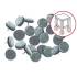 Assortiment de 24 patins en feutre à clouer D. 24 mm pour mobiliers, chaises - 598240 - Beast
