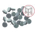 Assortimento di 24 pattini in feltro con chiodi D. 24 mm per mobili e sedie - 598240 - Beast