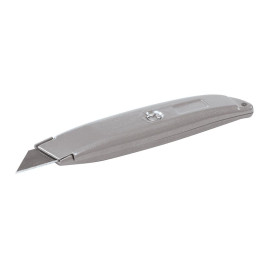 Cutter à Lame Rétractable 150 mm - Argenté, Précision et Sécurité - Outil Pratique - Silverline