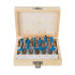 Fraises de Défonceuse TCT 12 mm - Lot de 12 Pièces - Précision et Finition Parfaite - Silverline