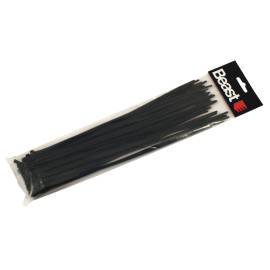 50 colliers de serrage nylon noir L. 190 x 4,7 mm - 198390 - Beast