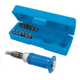 Tournevis à Frapper à Poignée Caoutchoutée - Lot de 14 Outils - Précision et Confort d'Utilisation - Silverline