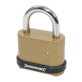 Cadenas à Combinaison 4 Chiffres 50 mm - Alliage de Zinc, Sécurisé et Durable - Silverline