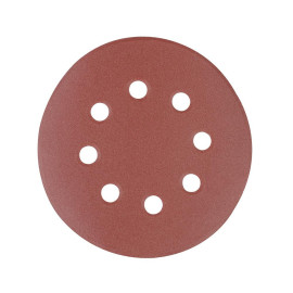 Disques Abrasifs Perforés Auto-Agrippants 125 mm – Lot de 10 – Grain 40, Idéal pour Ponçage - Silverline