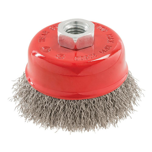 Brosse Boisseau à Fils d'Acier Inoxydable 75 mm – Nettoyage Efficace et Durable - Silverline
