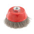 Brosse Boisseau à Fils d'Acier Inoxydable 100 mm - Résistante et Efficace pour Nettoyage - Silverline