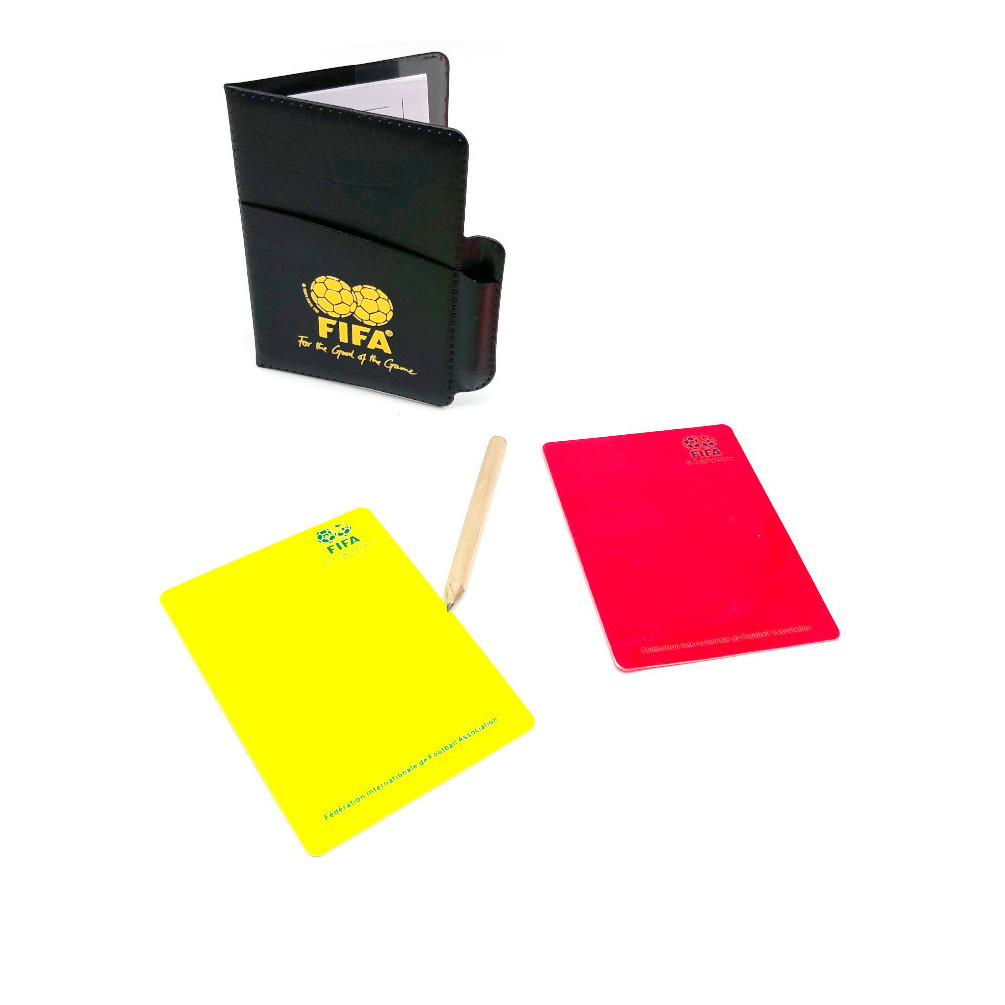 Combien Coute Un Carton Jaune Au Foot Carnet arbitrage avec cartons rouge et jaune + housse étui de rangement  "spécial football" - D-Work