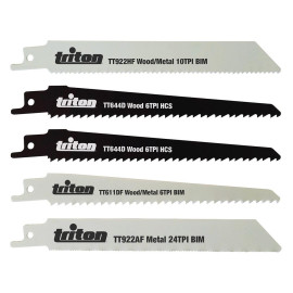 Lames de Scie-Sabre 150 mm - Lot de 5 - Découpe Précise et Efficace - Triton