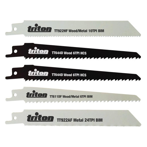 Lames de Scie-Sabre 150 mm - Lot de 5 - Découpe Précise et Efficace - Triton