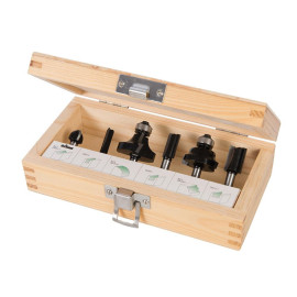 Fraises de Défonceuse 1/4" - Lot de 6 Pièces - Précision et Polyvalence pour Bois - Triton