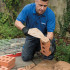 Truelle à Briqueter 280 x 130 mm - Poignée Caoutchoutée - Outil Pratique pour Maçonnerie - Silverline