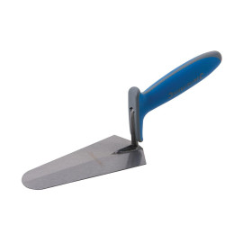 Truelle Ronde à Poignée Caoutchoutée 180 x 80 mm – Outil de Maçonnerie Pratique - Silverline