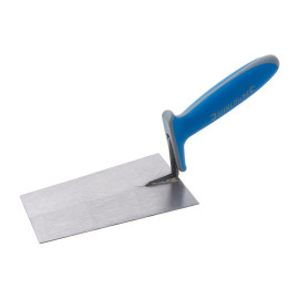 Truelle Carrée à Poignée Caoutchoutée 180 x 110 mm - Outil de Maçonnerie - Confort et Précision - Silverline