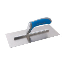 Truelle de Plâtrier 280 x 120 mm - Poignée Caoutchoutée - Outil Pratique pour Plâtrage - Silverline