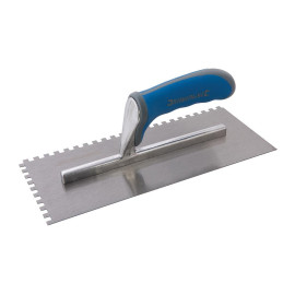 Platoir pour Adhésif à Poignée Caoutchoutée 280 x 120 mm – Dents de 6 mm – Application Précise et Confortable - Silverline