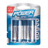 Piles Alcalines Super LR20 Type D – Lot de 2 – Énergie Fiable et Durable - Powermaster