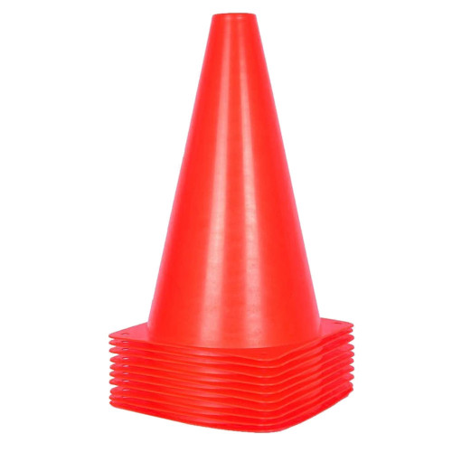 10 skittle cones Ht. 23 cm with square base 68 Gr "special sport" - D-Work