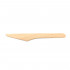 100 disposable wooden knives 24 x L. 165 mm, recyclable, biodegradable 100% Ecological - 997071 - Beast