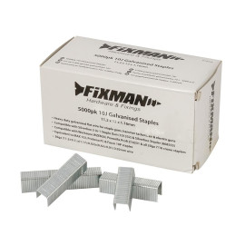 Agrafes Galvanisées Type 10J - Lot de 5000 pcs - Idéal pour Fixations Solides - Fixman