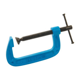 Presse en C Usage Léger 100 mm - Outil Pratique pour Serrage - Idéal pour Bricolage - Silverline
