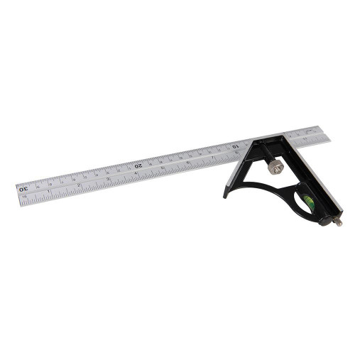 Équerre Combinée 300 mm - Précision et Polyvalence - Outil Indispensable pour Menuisiers - Task