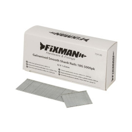 Clous Galvanisés Lisses Calibre 18 – Lot de 5000 pcs, 32 x 1,25 mm – Résistants et Durables - Fixman