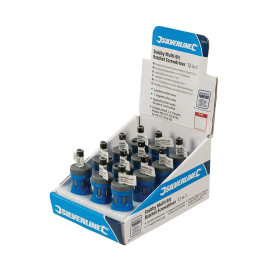 Tournevis Porte-Embout à Cliquet 12-en-1 – Présentoir 12 pcs – Outil Pratique et Polyvalent - Silverline