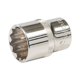 Douille Métrique 12 Pans 1/2" 21 mm – Outil Précis pour Mécanique – Idéal pour Réparations - Silverline
