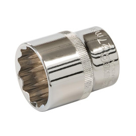 Douille Métrique 12 Pans 1/2" 27 mm – Outil Précis pour Mécaniciens – Performance et Durabilité - Silverline