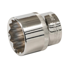 Douille Métrique 12 Pans 1/2" 30 mm – Outil Précis pour Mécanique – Performance Optimale - Silverline