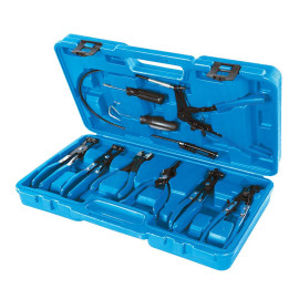Pinces pour Colliers de Serrage - Lot de 9 pcs 18 - 54 mm - Outil Pratique et Efficace - Silverline