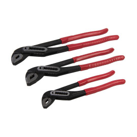 Pinces Multiprises à Crémaillère - Lot de 3, 180 - 300 mm - Outil Pratique et Polyvalent - Dickie Dyer